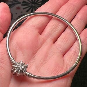 Pandora Sterling Silver Fireworks The Best Is Yet To Come Bangle Bracelet
